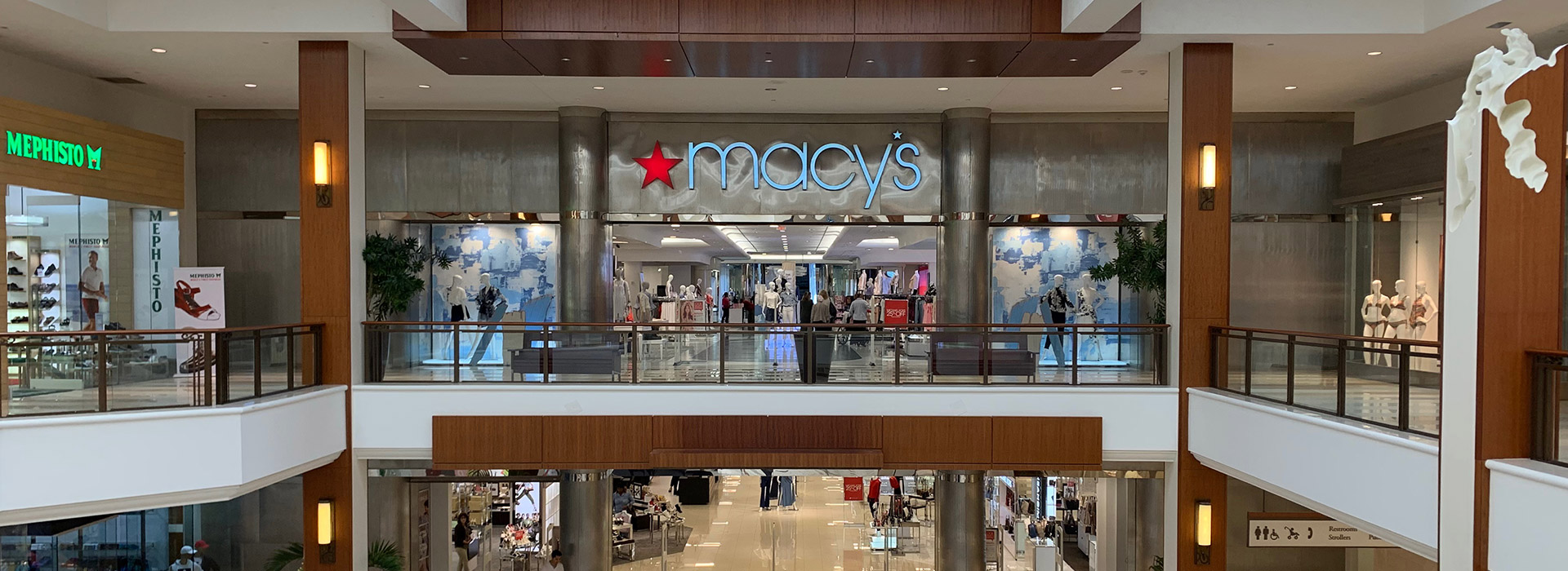 Macy's in Aventura view from inside the mall's entrance