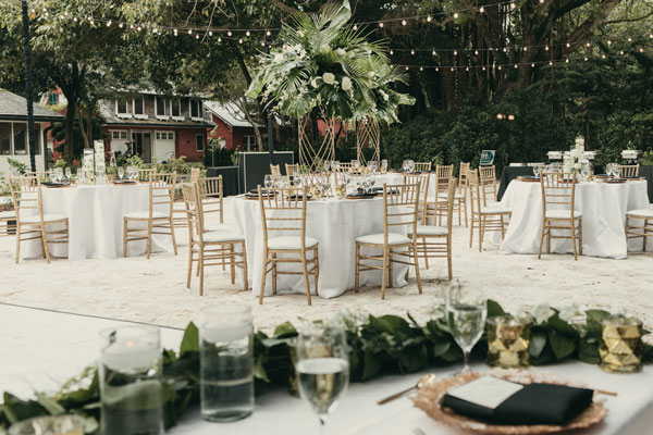 Special Events set up at the Deering Estate
